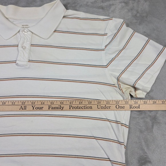 Aeropostale Y2k Striped Polo Shirt Mens XL Short Sleeve Casual 2000s Skater Punk - Picture 2 of 7